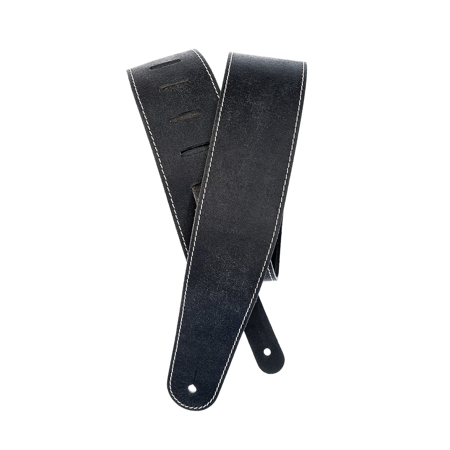 D'Addario Accessories Leather Guitar Strap - Guitar Accessories - Electric Guitar Strap, Acoustic Guitar Strap, Acoustic Electric Guitar Strap & Bass Guitar Strap - Classic Style - Black